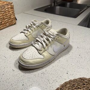 Nike Low-Top Sneakers in Cream and White